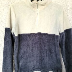 🍁 Three quarter zip fleece pull over